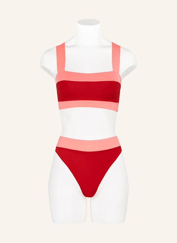 GOLDBERGH Top bikini bustier PLONGE ROUGE / ROSE