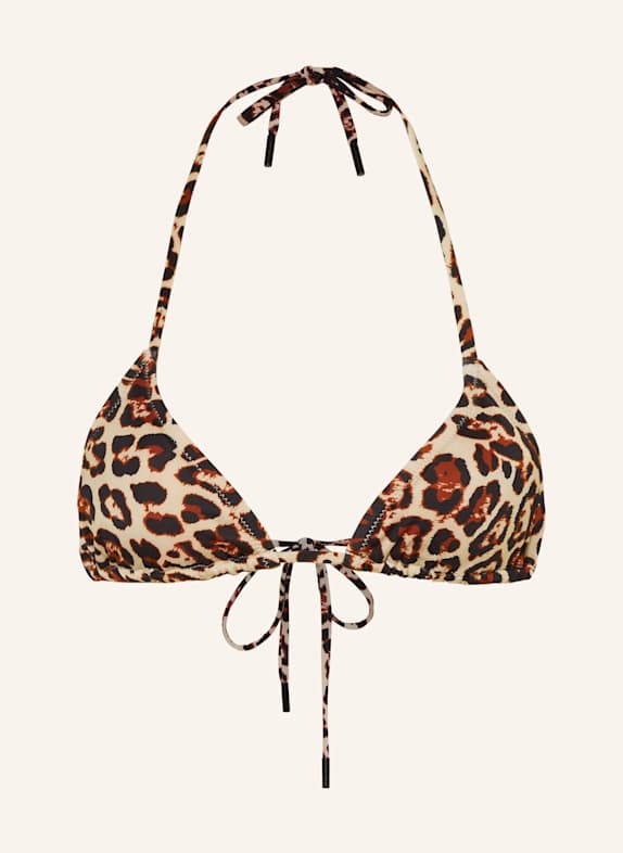 GOLDBERGH Triangel-Bikini-Top ELIXER HELLBRAUN/ BRAUN/ SCHWARZ