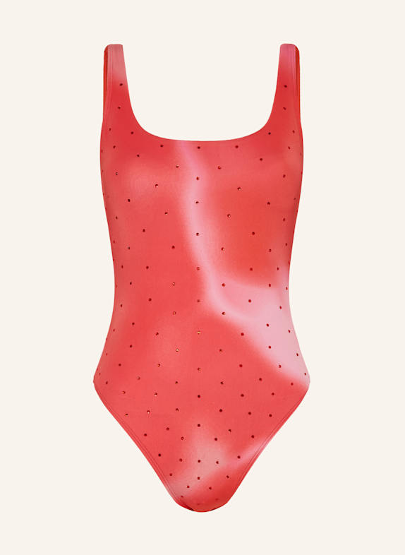 GOLDBERGH Badeanzug TROPICANA mit Schmucksteinen ROT