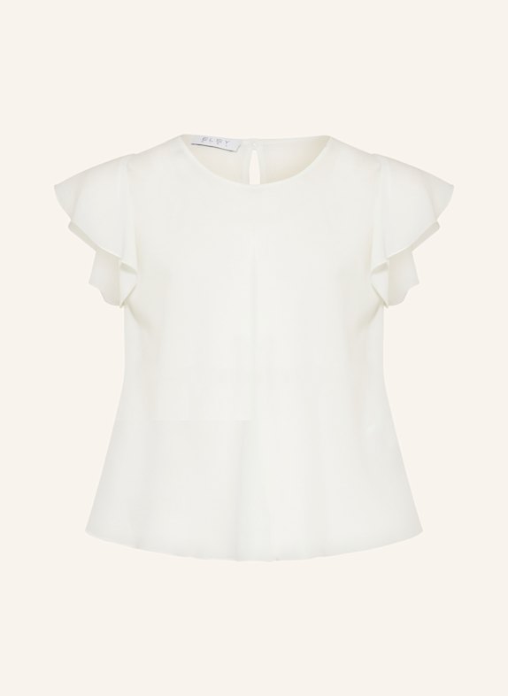 ELSY Blusenshirt mit Volants WEISS