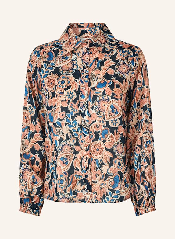 dea kudibal Hemdbluse SIOMA aus Leinen DUNKELBLAU/ ROSA/ WEISS