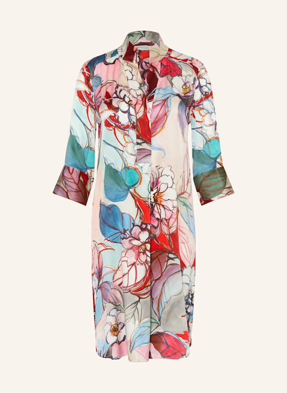 dea kudibal Seidenkleid KAMILLE mit 3/4-Arm ROSA/ ROT/ GRÜN