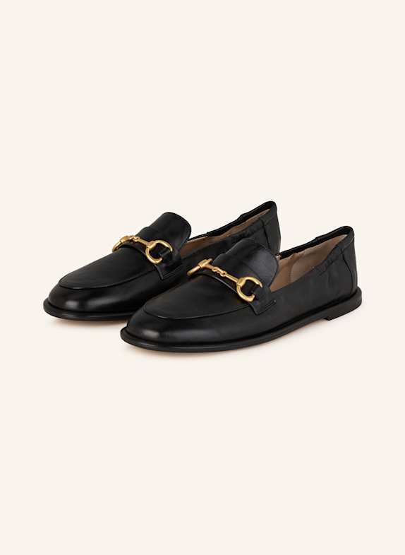 POMME D'OR Loafer MIA SCHWARZ/ GOLD