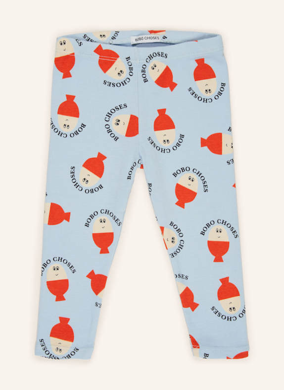 BOBO CHOSES Leggings HELLBLAU/ ROT/ ECRU