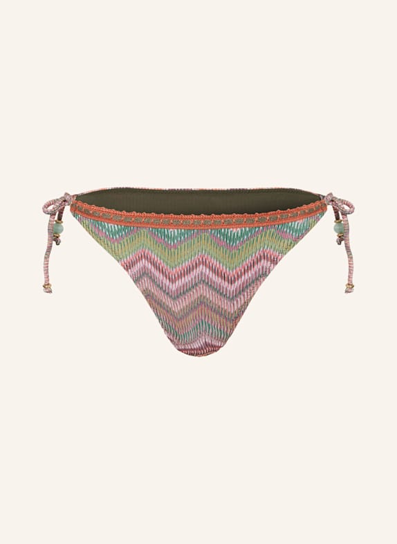BANANA MOON COUTURE Triangel-Bikini-Hose INAYA TAKA mit Glitzergarn FUCHSIA/ GRÜN/ ORANGE