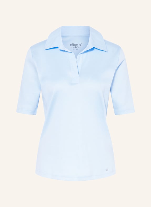efixelle Jersey-Poloshirt HELLBLAU