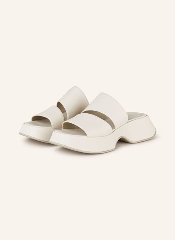 VIC MATIÉ Plateau-Pantoletten CREME