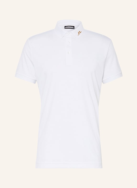 J.LINDEBERG Funktions-Poloshirt WEISS/ BRAUN