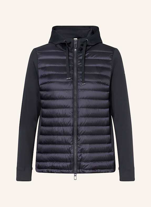 DUNO Daunenjacke ISIDE im Materialmix DUNKELBLAU