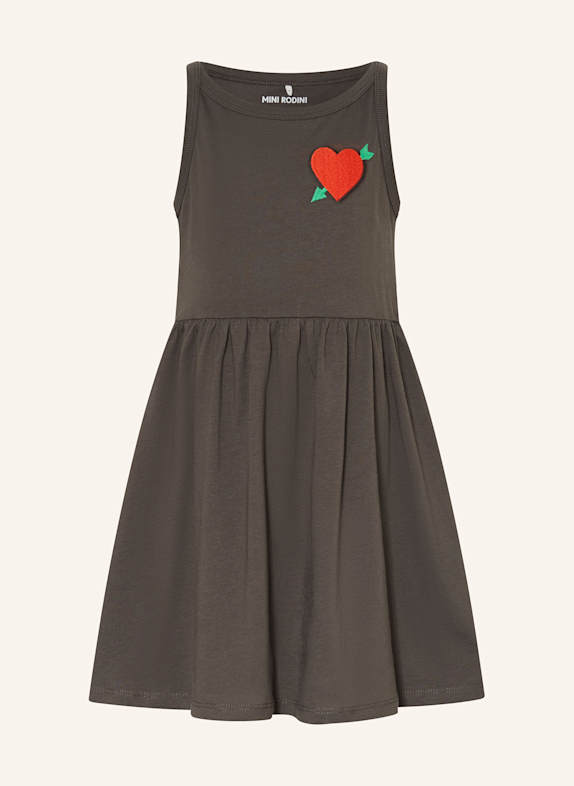 mini rodini Kleid DUNKELGRAU/ ROT