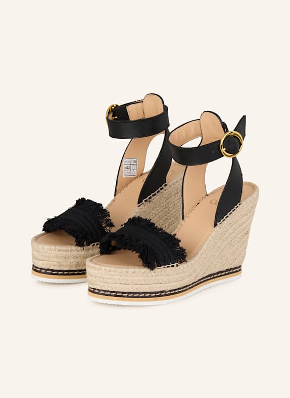ODISSì Platform wedges BLACK