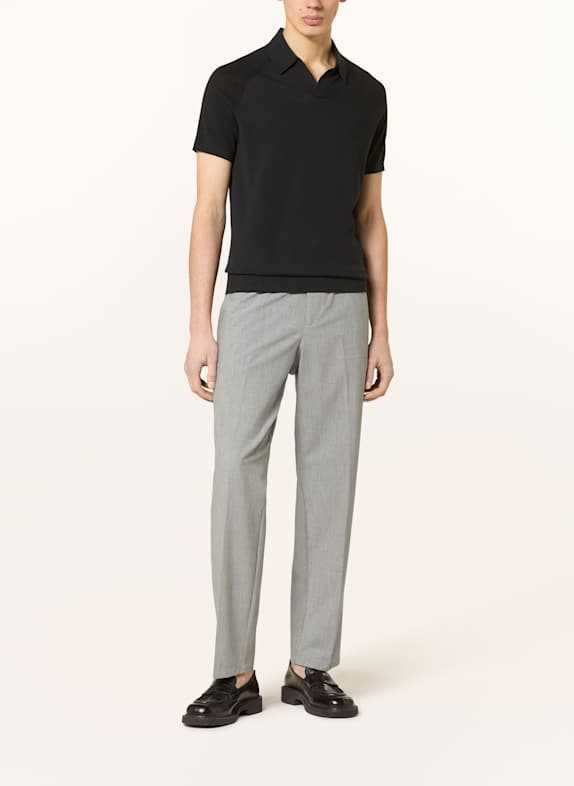 OLYMP SIGNATURE Tricou polo tricotat NEGRU