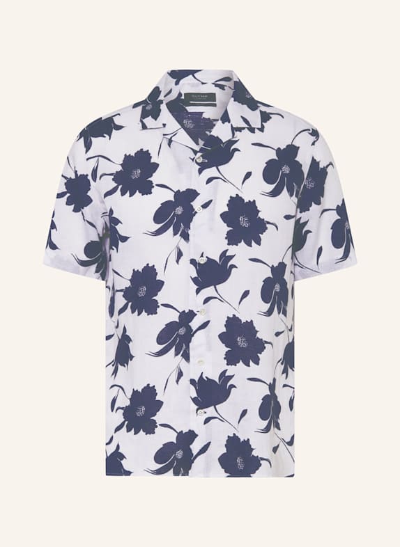 OLYMP SIGNATURE Resorthemd Signature casual fit aus Leinen WEISS/ DUNKELBLAU