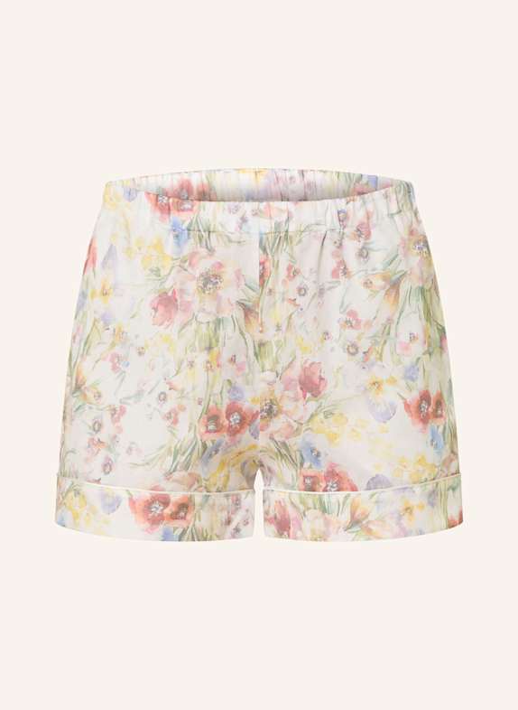 zimmerli Schlafshorts COTTON SATEEN PRINT WEISS/ ROT/ GRÜN