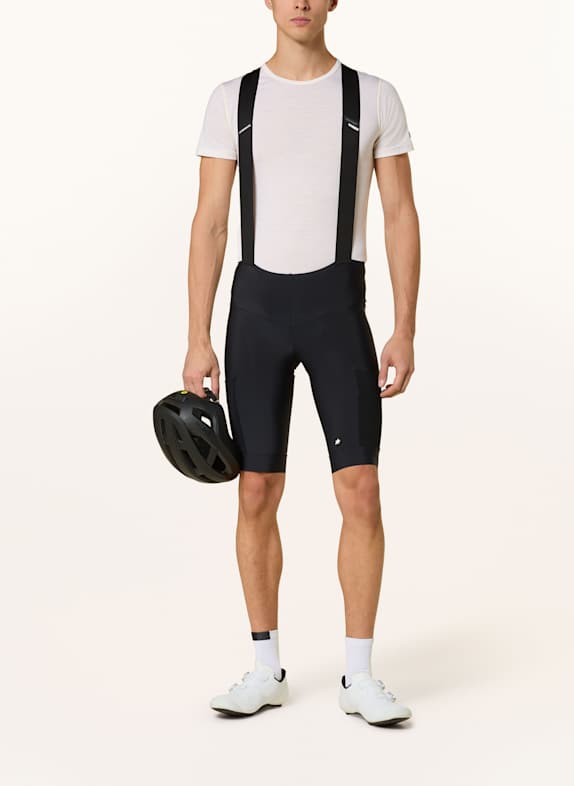ASSOS Fietsbroek TACTICA KIESKÄFER T5 met bretels en gewatteerde inzetstukken ZWART