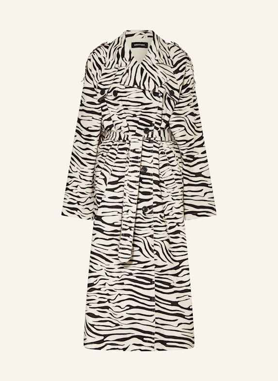 MEOTINE Trenchcoat KIRA SCHWARZ/ CREME