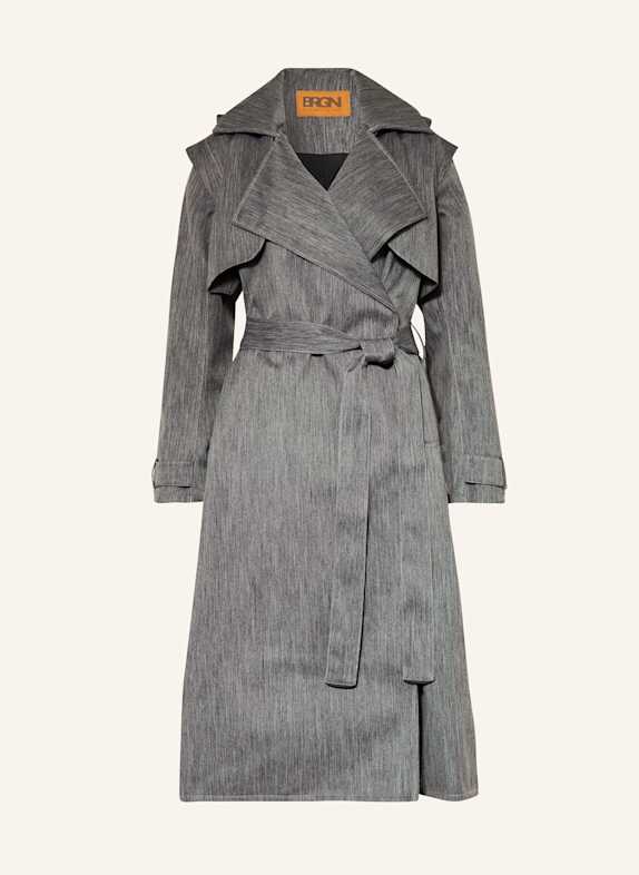 BRGN Płaszcz przeciwdeszczowy REGNDRÅPE SZARY