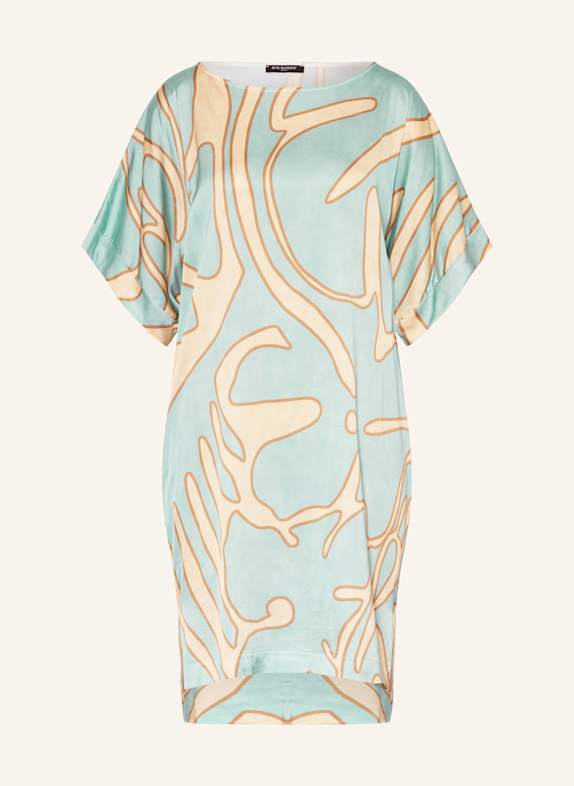 Ana Alcazar Satinkleid HELLBLAU/ GELB/ BEIGE