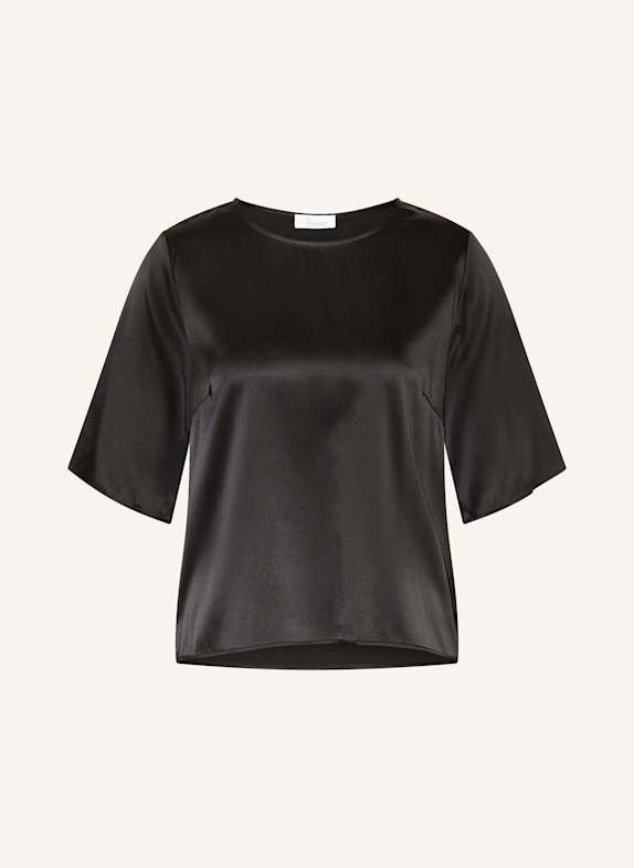 Princess GOES HOLLYWOOD Cropped-Blusenshirt aus Seide SCHWARZ