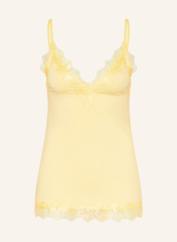 rosemunde Top BILLIE mit Spitze HELLGELB