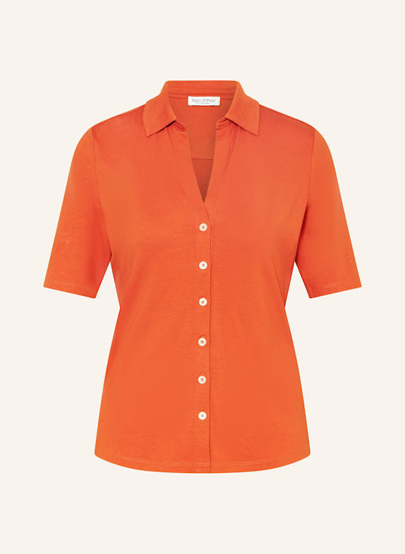 Marc O'Polo Hemdbluse aus Jersey DUNKELORANGE