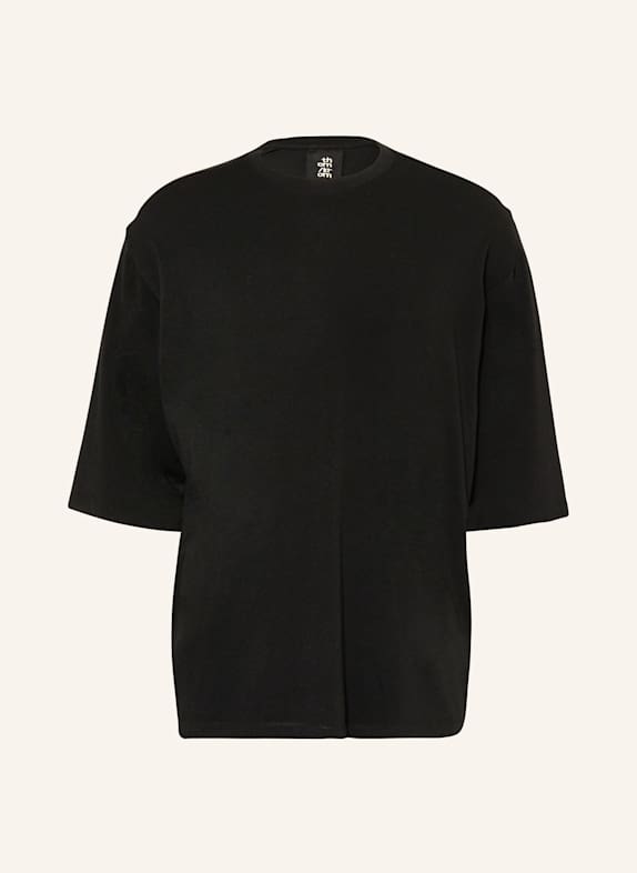thom/krom Shirt with 3/4 sleeves BLACK