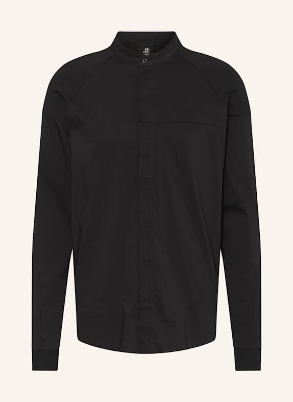 thom/krom Hemd Comfort Fit im Materialmix SCHWARZ