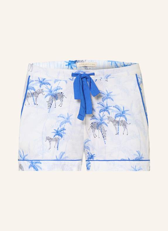 cyberjammies Schlafshorts LYLA WEISS/ BLAU/ HELLLILA