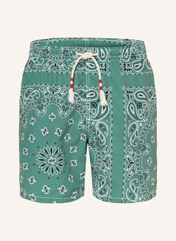MC2 SAINT BARTH Badeshorts GRÜN/ WEISS/ SCHWARZ