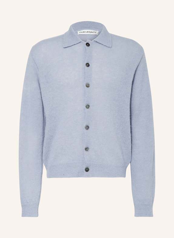 OUR LEGACY Cardigan with alpaca LIGHT BLUE