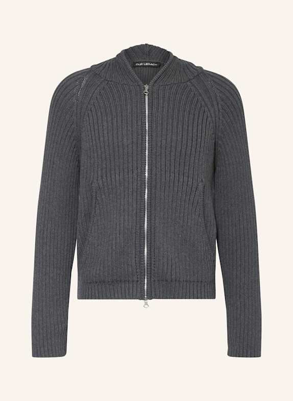 OUR LEGACY Strickjacke DUNKELGRAU