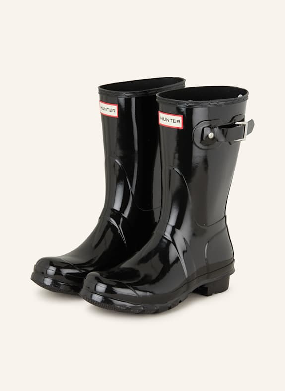 HUNTER Gummistiefel ORIGINAL SHORT SCHWARZ