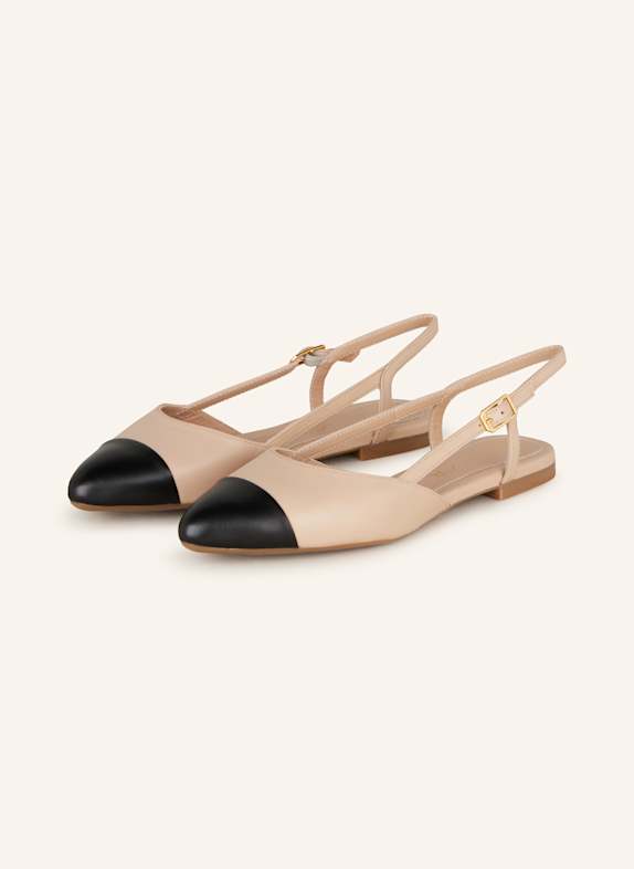 UNISA Slingballerinas ASLEY NUDE/ SCHWARZ