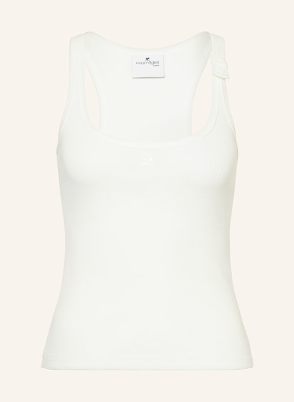 Courrèges Top BIAŁY