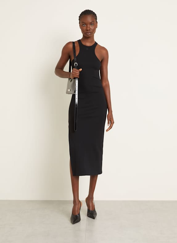 Courrèges Jerseykleid SCHWARZ