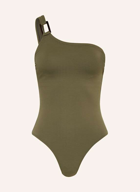 ten Cate One-Shoulder-Badeanzug OLIV