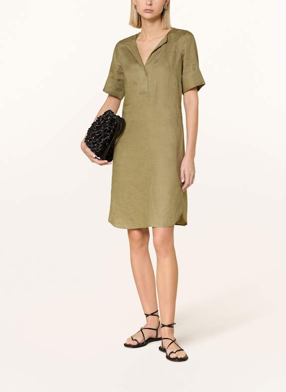 ANGOOR Leinenkleid BIRGIT KHAKI