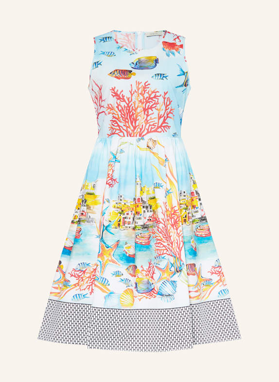 ANGOOR Robe BRUNA BLEU CLAIR / ROUGE / JAUNE