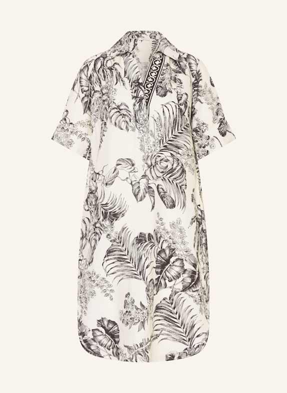 ANGOOR Leinenkleid CREME/ SCHWARZ