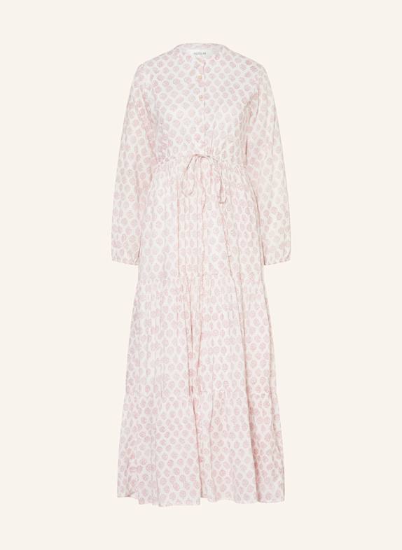 LADNERI Kleid D'AZUR WEISS/ ROT
