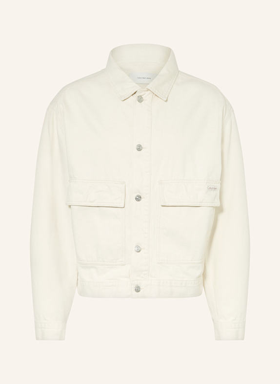 Calvin Klein Jeans MINIMAL TRUCKER denim jacket BEIGE