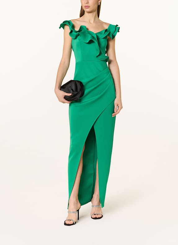 LIPSY Abendkleid mit Volants GRÜN