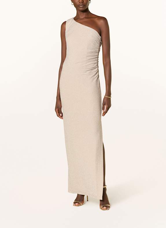SWING Abendkleid mit Glitzergarn CREME