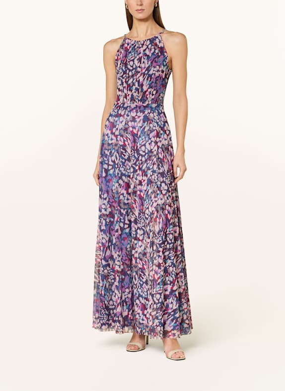 SWING Abendkleid LILA/ DUNKELBLAU/ ROSÉ