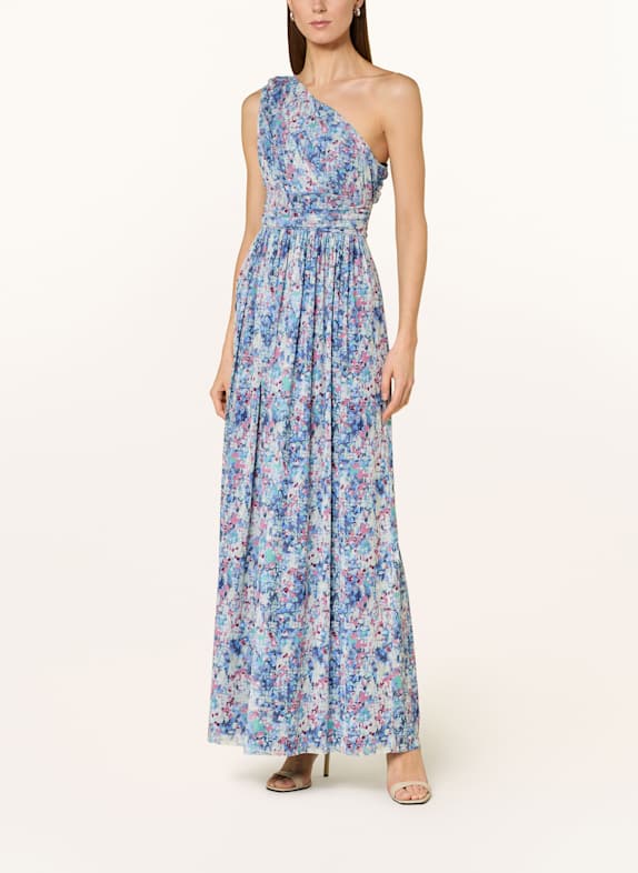 SWING Abendkleid BLAU/ MINT/ ROT