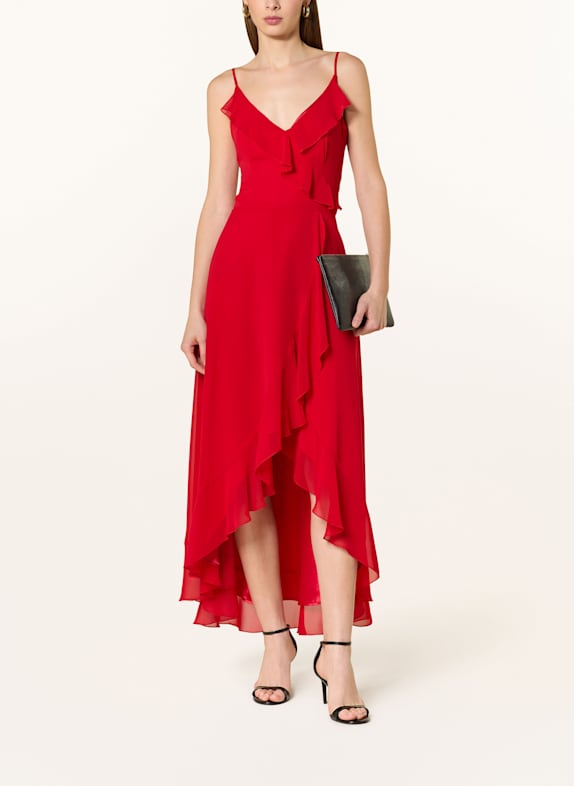 SWING Cocktailkleid mit Volants ROT