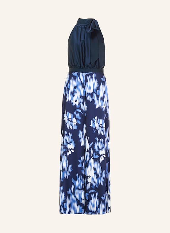 SWING Jumpsuit aus Satin mit Schluppe DUNKELBLAU/ BLAU/ HELLBLAU