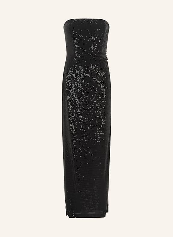SWING Abendkleid mit Pailletten SCHWARZ
