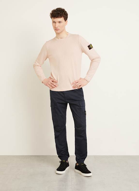 STONE ISLAND Sweter JASNORÓŻOWY