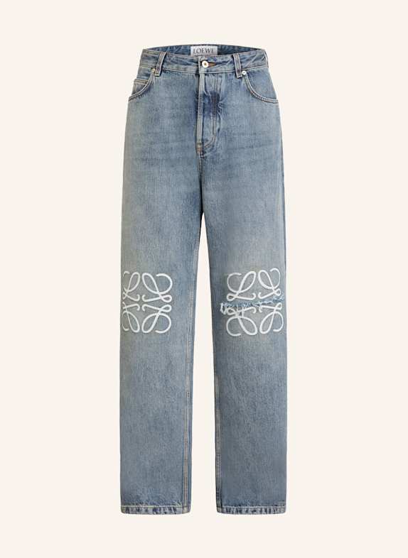 LOEWE Jeans ANAGRAM Relaxed Fit 6395 WASHED DENIM